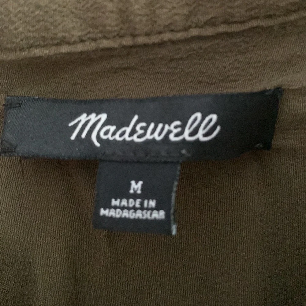 Madewell Central Drapey Shirt Kale - Picture 2 of 2